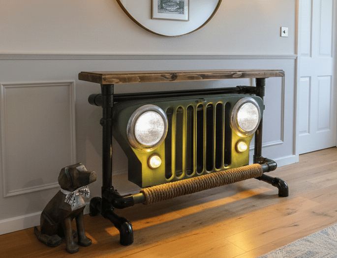 kelpieskeep.co.uk Willy's Jeep console table