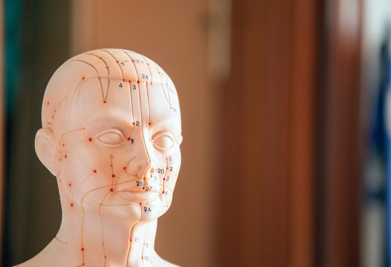 exemple de points d'acupuncture