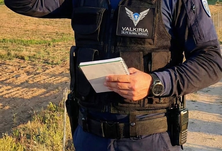 Guarda Rural titulado de servicio en finca agrícola y coto de caza