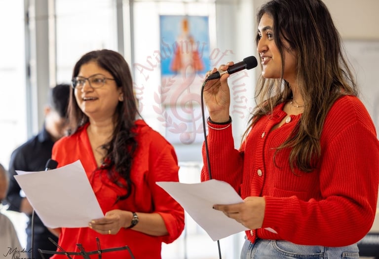 Vocal classes and singing lessons at The Academy of Music, Mumbai.