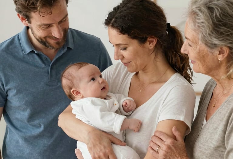 A smiling autistic individual engaging in a supportive group session.