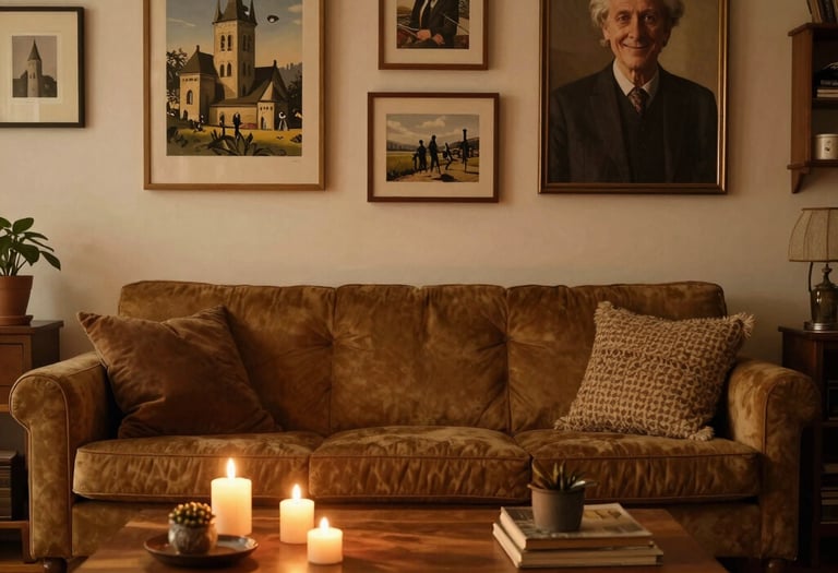 A friendly energy consultant discussing home insulation options with a homeowner in a cozy living room.