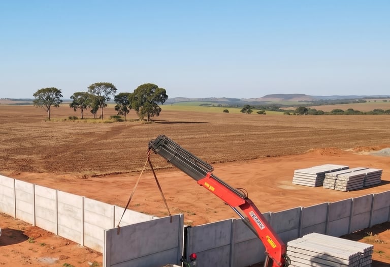 Muro Pre-moldado para loteamentos - Grupo Traço