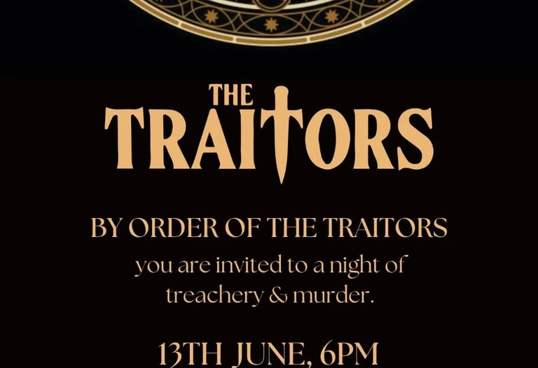 Traitors party invitation