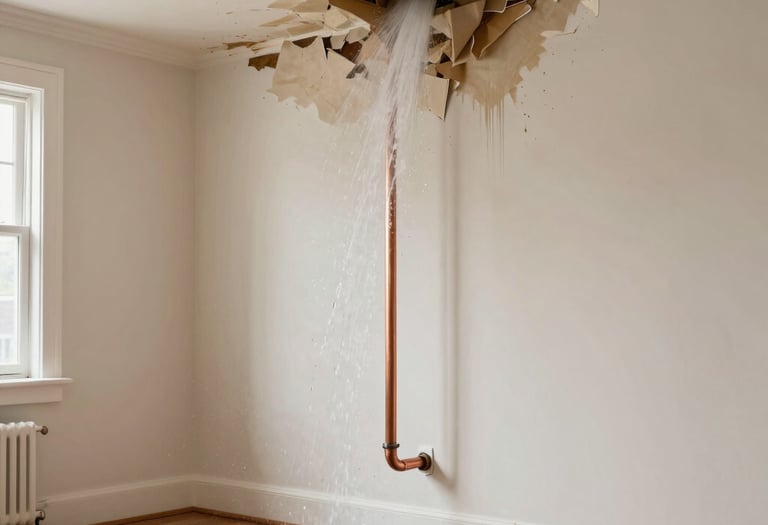 Technician using specialized equipment to rapidly extract water from a flooded home.