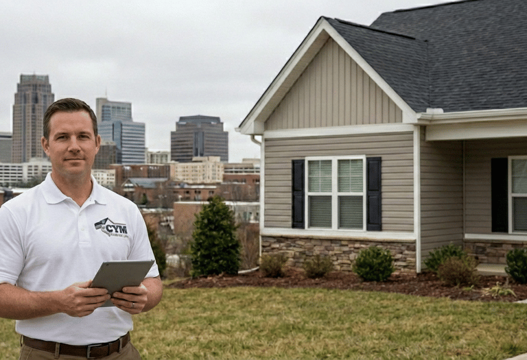 Local Durham NC contractor offering roofing siding seamless gutters and exterior painting services