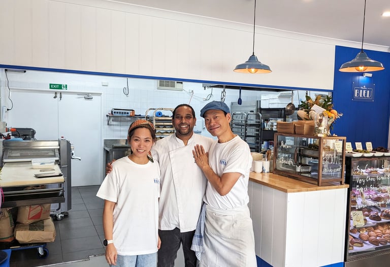 The Patisserie BLEU Chefs.