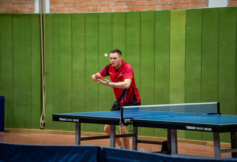 Foto Konzentration während des TT-Spiels