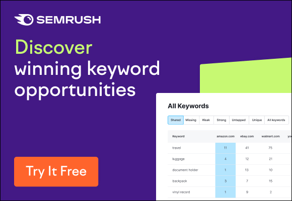 Semrush Keyword Opportunities