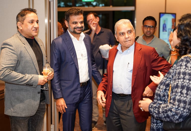 Shiv Puri with Kishore Mahbubani at In Conversation with Shiv