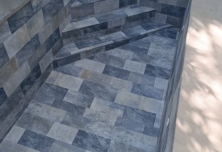 piscina de obra de diseño