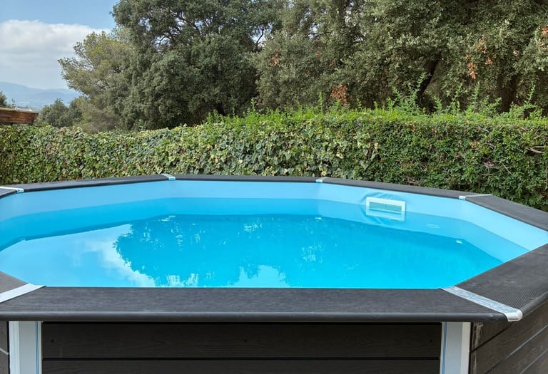 piscina desmontable madera