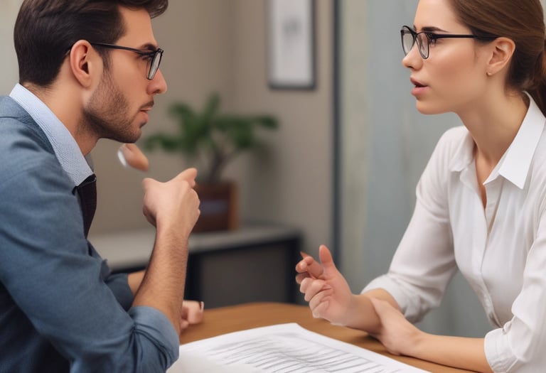 A professional psychologist engaging with a client in a warm, inviting environment.