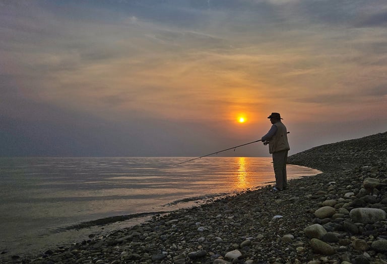 Lake fishing for Himalayan Golden Mahseer