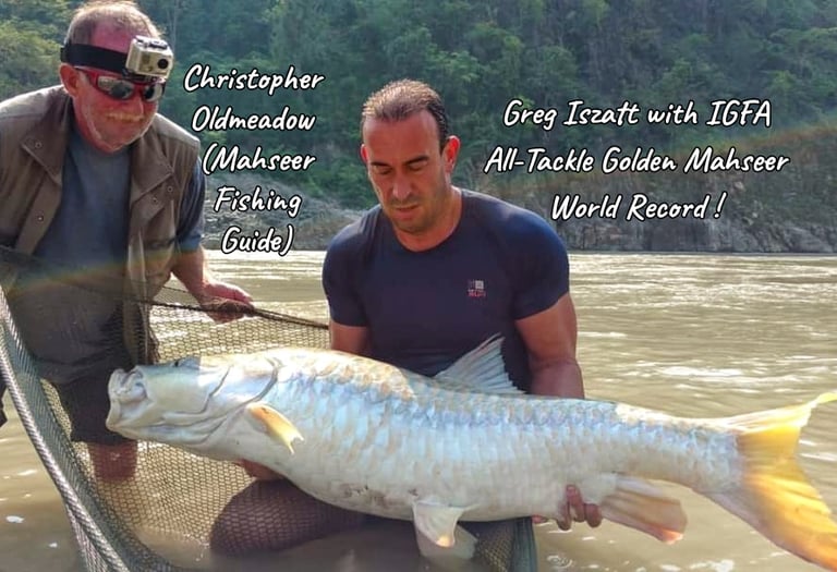 IGFA All-Tackle Golden Mahseer World Record.