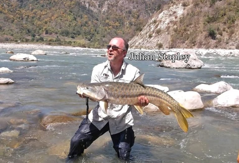 Golden Mahseer fishing trips India.