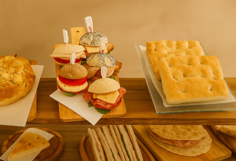 Prodotti serviti per aperitivo dal Bar Camillo Caffè a Santena