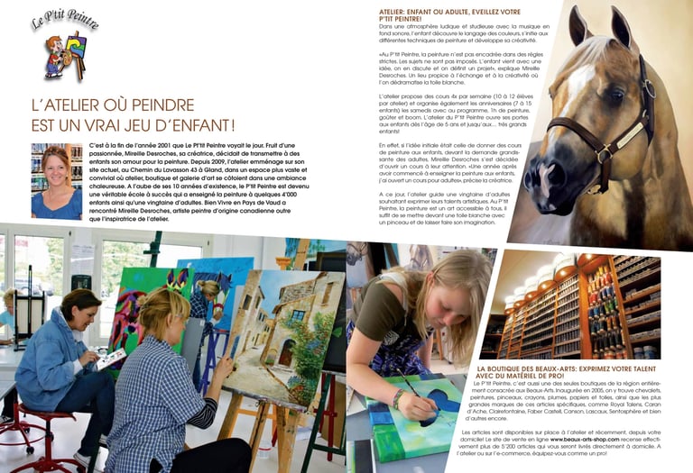 Bien vivre au pays de Vaud, Mireille Desroches artiste peintre