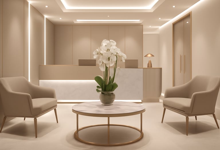 Uma imagem de uma clínica médica