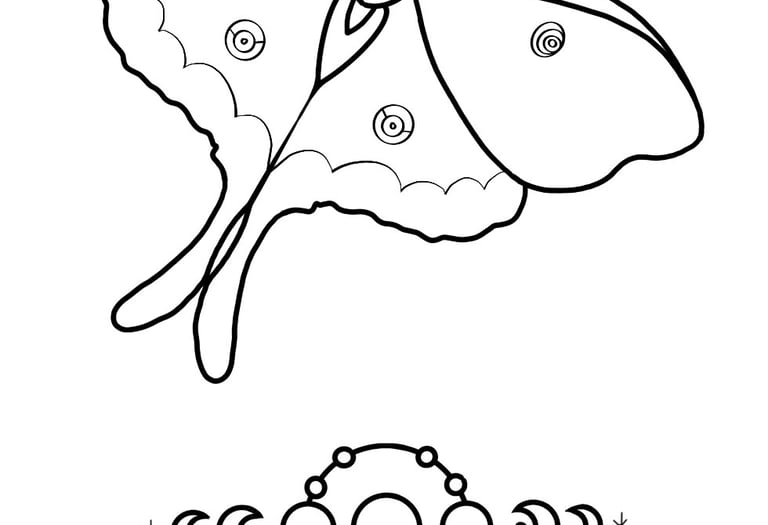 deanna oracle deck lunar coloring page