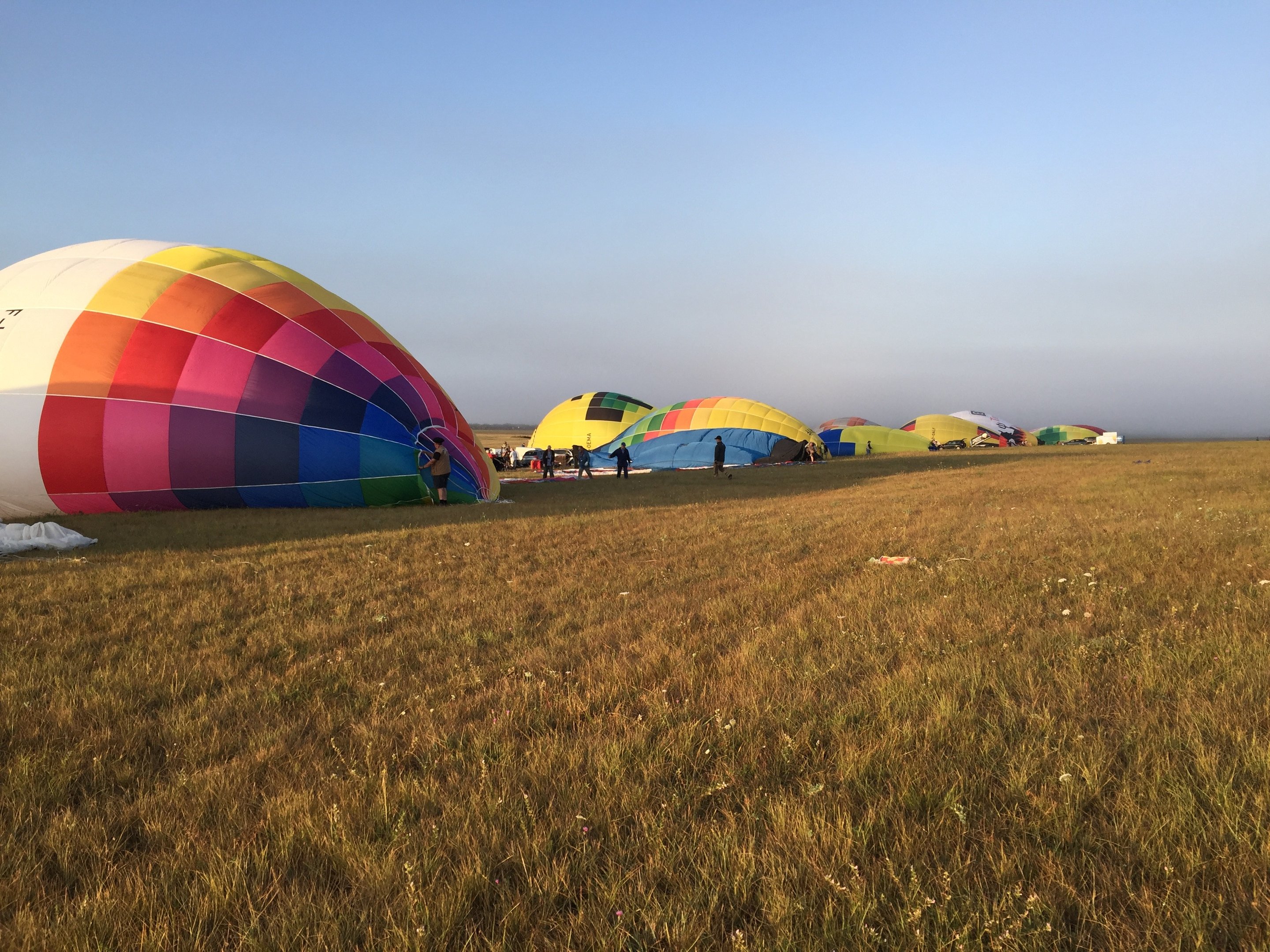 glonflage de montgolfières au sol Mondial Air Ballons Chambley 2019