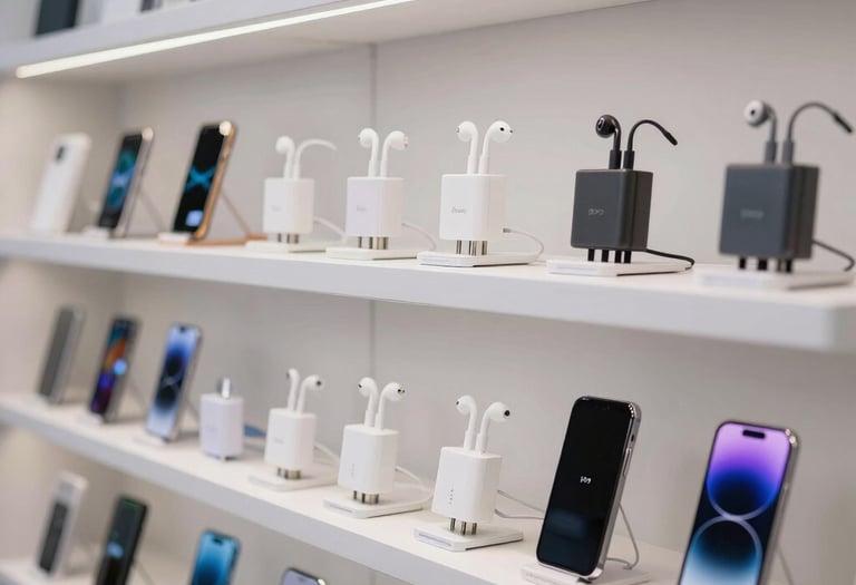 A technician carefully repairing a smartphone with tools on a clean workbench under focused lighting.