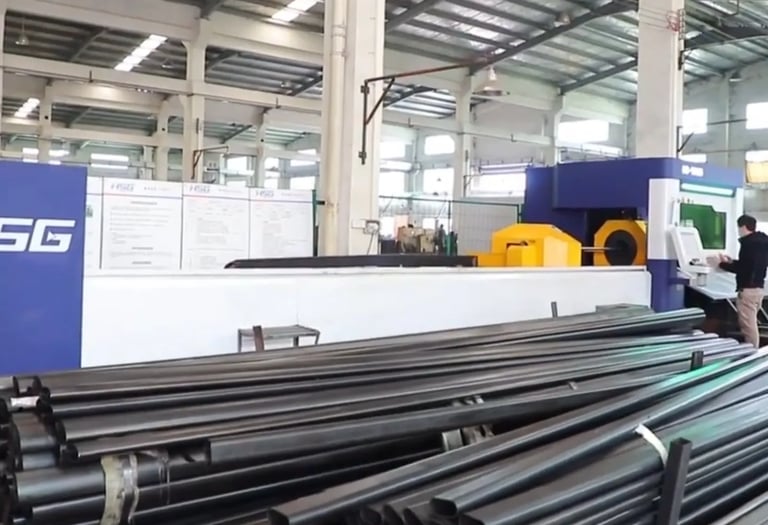 Raw steel materials prepared for strength equipment manufacturing