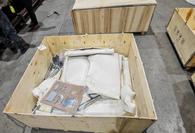 Assembly and inspection of strength machines to verify structure and functionality