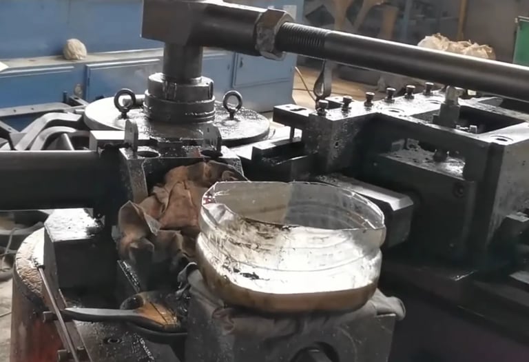 Metal tube bending process to form strength machine structures