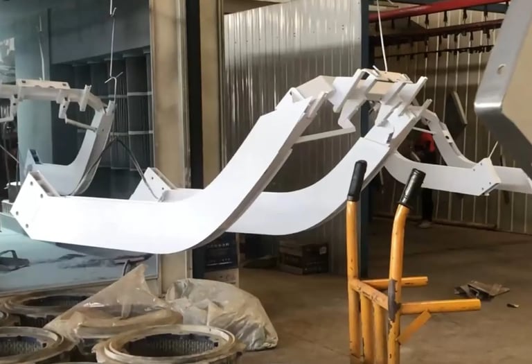 Sand blasting process to clean and prepare strength equipment surfaces