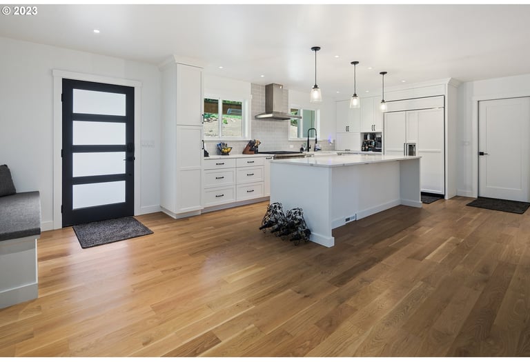 custom kitchen with island
