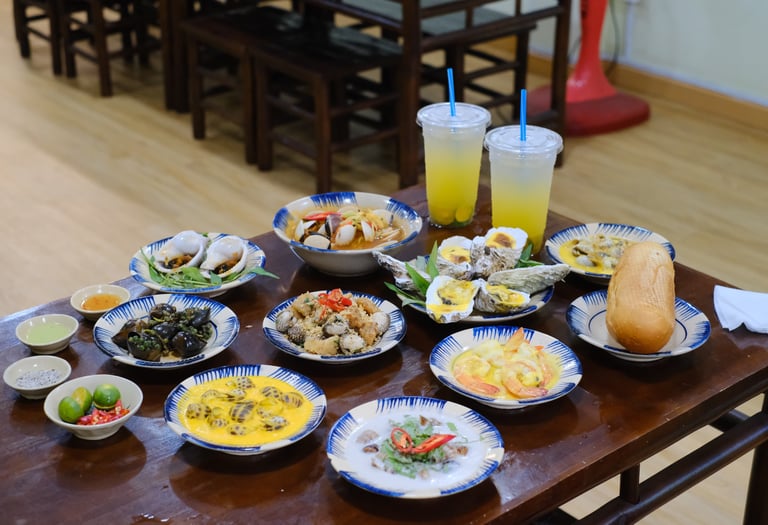 Món ngon tại Ốc Dì Toàn