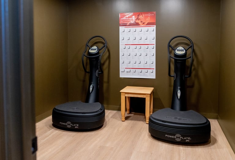 Whole Body vibration for circulation, lymphedema, post recovery soreness, back pain, and balance.