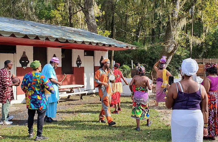 Oyotunji Villagers at Oyotunji African kingdom