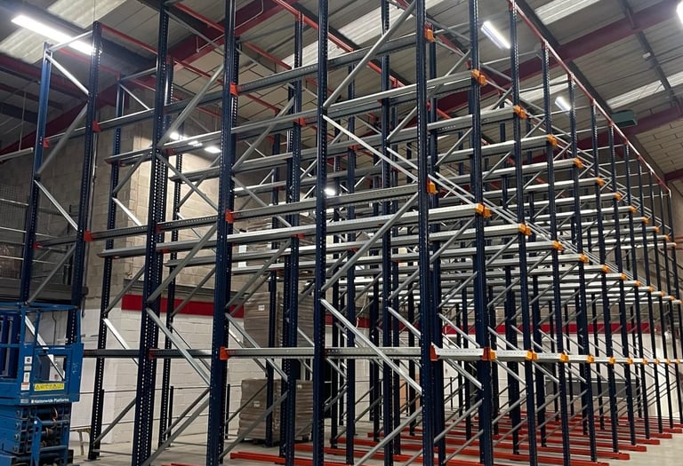 Drive-in racking for maximised storage