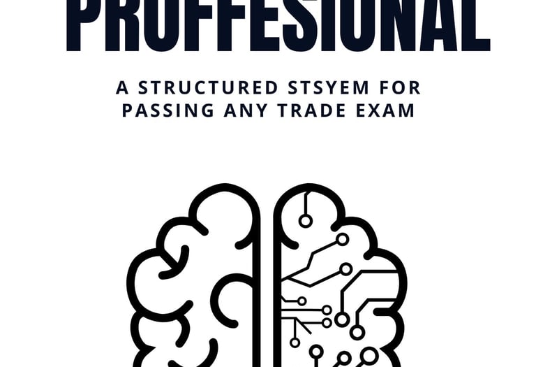 Book cover for Study Like a Professional by Ruben Young, a guide for passing trade exams.