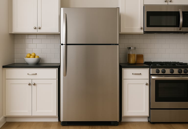 fridge repair in a kitchen