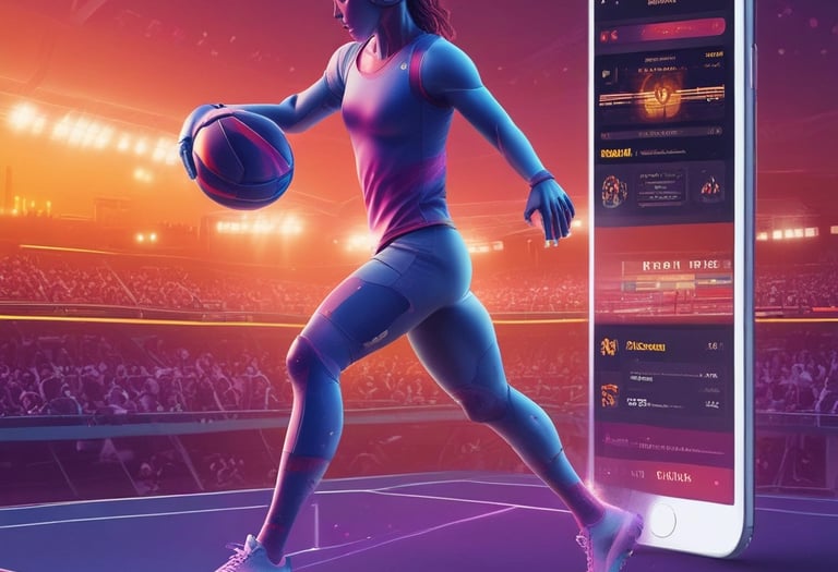 A vibrant graphic showcasing Viaseries Premier's digital platform.