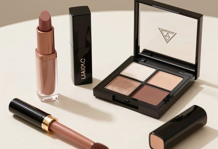 a man riding a skateboard down a street next to tall buildings