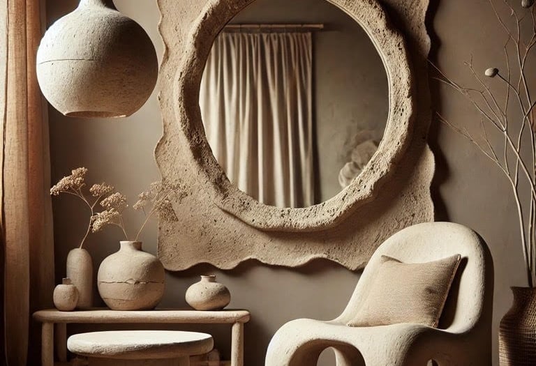 Wabi Sabi Paper Mache Interior Desin