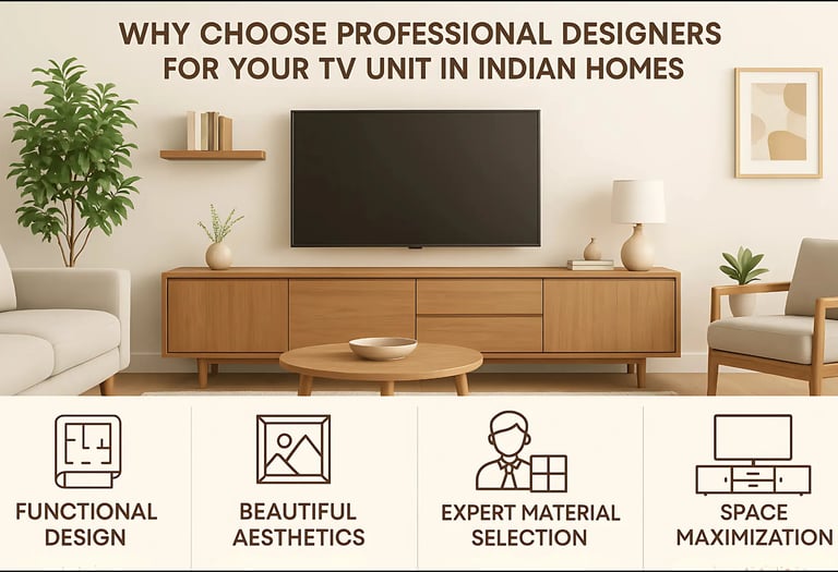 Benefits of professional designers for TV unit