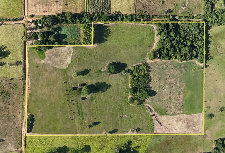 9,25 Hektar, komplett umzäunt, ideal für Pferdehaltung, ruhige Lage und 2,7 km bis Planta Urbana