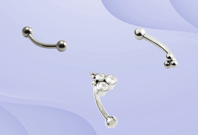 Stylish rook piercing jewellery stud Montrose & Stonehaven