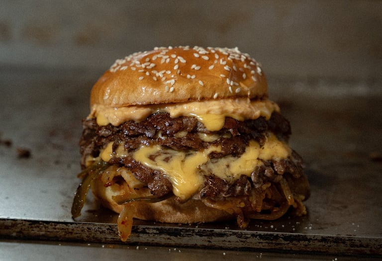 STAKD. smash burger restaurant located near Wells Glastonbury, Somerset in a village called Coxley