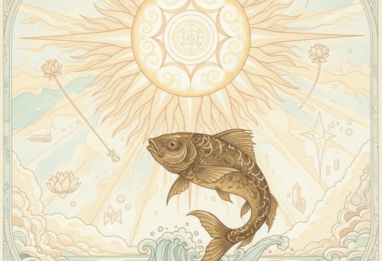 pez de aguas cristalinas, una imagen del alma dorada cuando sale del encierro del yo