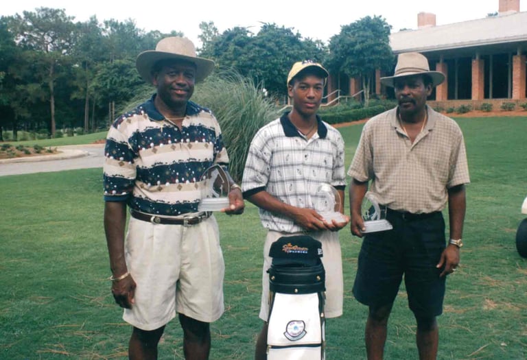 Par Four Golf Club image of three black golf winners