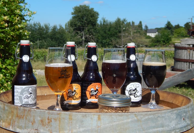 Les Bier'ouettes de la Brasserie d'Amboise : blonde, blanche, ambrée et noire