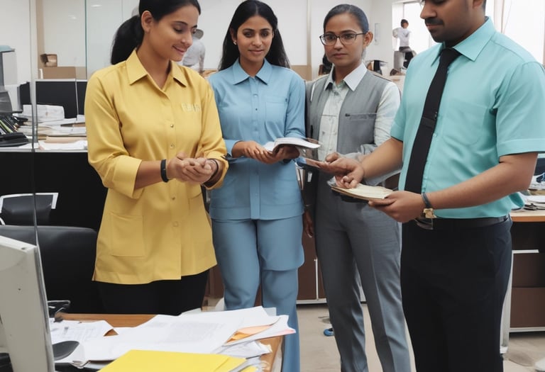 Manpower services team assisting in a warehouse.