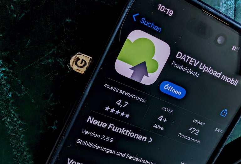 iPhone App DATEV Upload Mobil