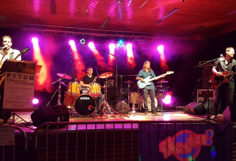 Pytom en formation à 4 musiciens